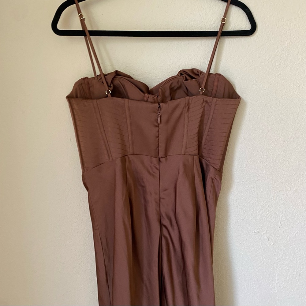 House of CB Charmaine Corset Dress‎ in Chocolate brown size XL NWOT - Picture 7 of 9